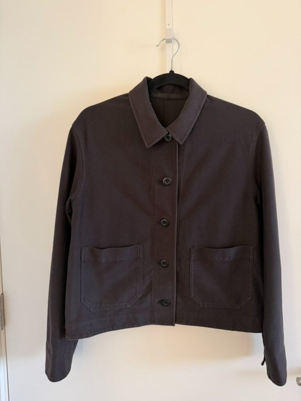 Uniqlo Dark Brown Cotton Utility Jacket Size Small
